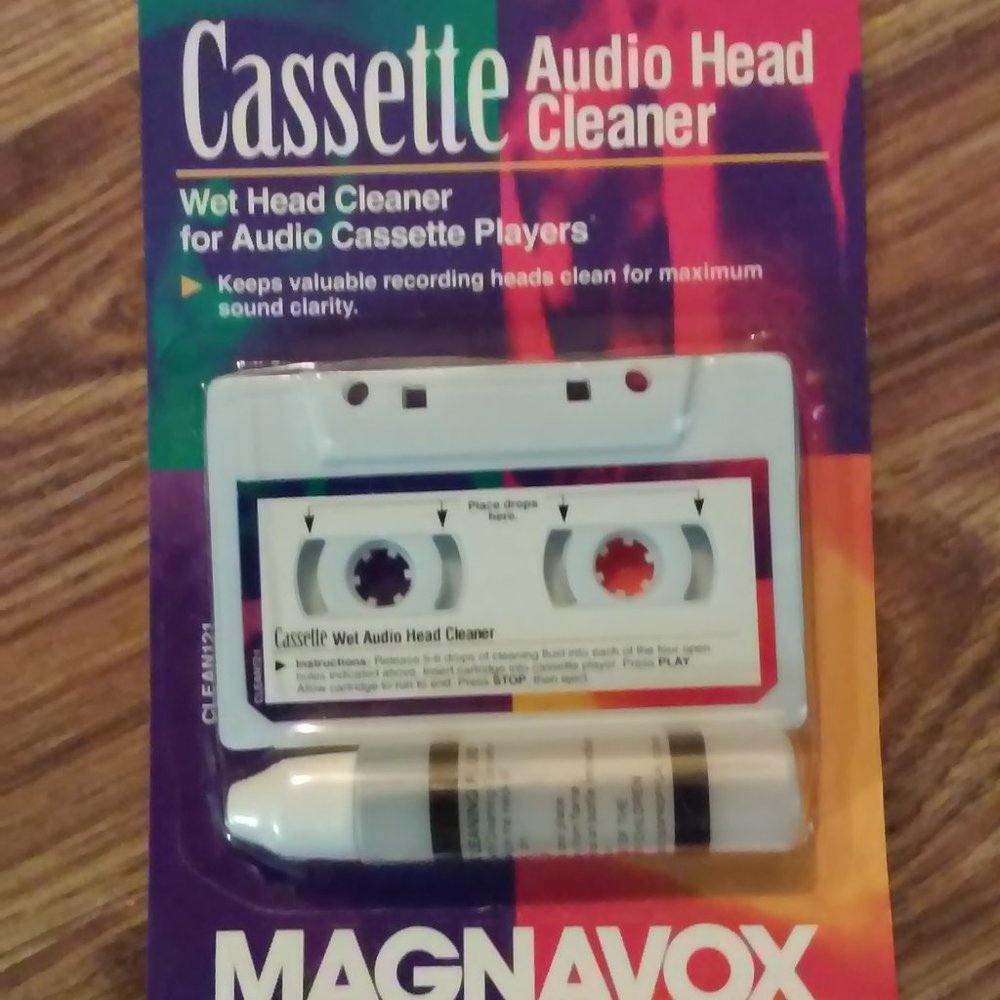 Magnavox Audio Cassette Head Cleaner Unopened Package